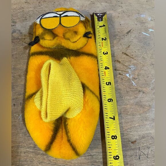 Vintage Garfield Plush House Shoes Slippers 1980s Youth Size 2-3 Cartoon Cat - Picture 7 of 7